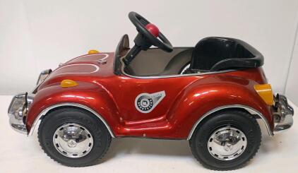 Vintage Junior Sportsters TS-110 VW Beetle Pedal Car, 1970s, Red, Made In Korea