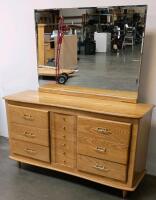 L.A. Period Furn 9-Drawer Dresser With Mirror, Model 774 SO 881 LG, Mid-Century Modern - 2