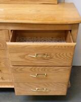 L.A. Period Furn 9-Drawer Dresser With Mirror, Model 774 SO 881 LG, Mid-Century Modern - 8