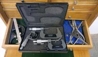Central Machinery 10" x 18" Mini Wood Lathe, 1/2 HP, 5-Speed, Tool Chest & Tool Set - 5