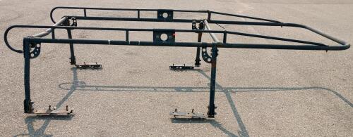 Heavy Duty Steel Adjustable Truck Ladder Rack, Bolt-On, Fits Full-Size Pickup, w/ Mounting Hardware