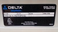 Delta ShopMaster TS200LS 10" Table Saw with Stand, 13A Motor, 4700 RPM, 3" Depth at 90&deg; - 4