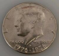 1976 Kennedy Half Dollar Bicentennial , 4 Coins, Denver Mint, Clad Circulating Issue - 2