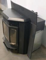 Quadra-Fire 1200-I Pellet Insert, 48,500 BTU/hr, 75 lb Hopper, 68% Efficiency - 4