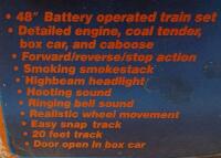 American Classic Express No. 6080 Battery-Powered Train Set, 20Ft Snap Track, 4 Cars, Boxed - 2