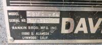 Davis & Wells DBM-64 Spindle Shaper, 2 HP, 1" Spindle, 3-Phase, Foot Brake - 3
