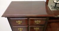 Kincaid Solid Cherry 9 Drawer Dresser with Attached Oval Mirror - 4
