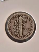 1941 And 1942 Mercury Dimes, 90% Silver, Philadelphia Mint, Liberty Winged Head, Adolph Weinman - 4