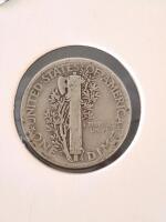 1941 And 1942 Mercury Dimes, 90% Silver, Philadelphia Mint, Liberty Winged Head, Adolph Weinman - 5