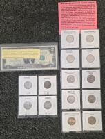 Liberty V Nickel Set (1899-1904), 2004-06 Westward Journey Nickels, 1976 $2 Bicentennial Note