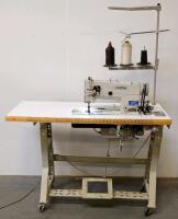 Brother LT2-B842-403 Twin Needle Industrial Sewing Machine with Table and Motor
