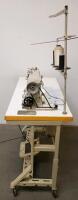 Brother LT2-B842-403 Twin Needle Industrial Sewing Machine with Table and Motor - 6