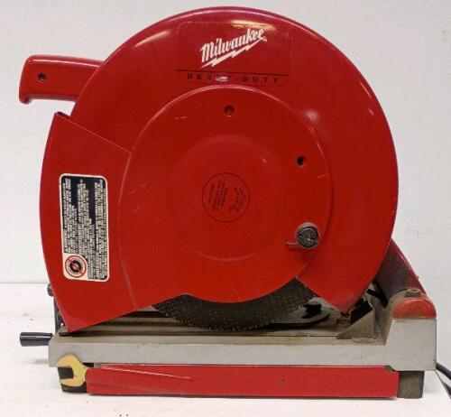 Milwaukee 6176-20 14" Abrasive Cut-Off Machine, 3900 RPM, 15A, Metal Base, Serial 968D905