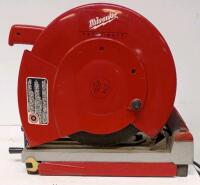 Milwaukee 6176-20 14" Abrasive Cut-Off Machine, 3900 RPM, 15A, Metal Base, Serial 968D905