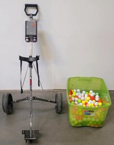 Hippo Deluxe Golf Cart, 250+ Assorted Golf Balls, Sterilite Tote, Multicolor,