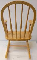 Child&rsquo;s Wooden Rocking Chair, Traditional Spindle-Back Design, Solid Hardwood Construction 24"x12" - 3