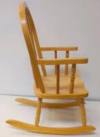Child&rsquo;s Wooden Rocking Chair, Traditional Spindle-Back Design, Solid Hardwood Construction 24"x12" - 4