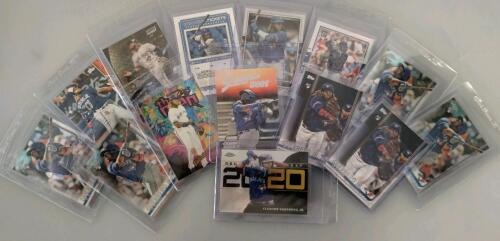 14-Card Vladimir Guerrero Jr. Rookie Chrome, Inserts, Serial #10/99, Topps/Optic/Panini