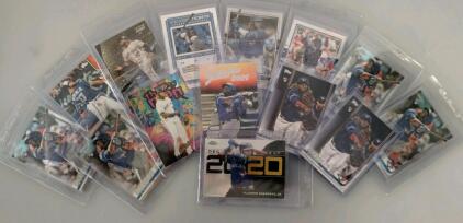 14-Card Vladimir Guerrero Jr. Rookie Chrome, Inserts, Serial #10/99, Topps/Optic/Panini