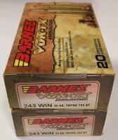Barnes VOR-TX .243 Win 80Gr TTSX BT Rifle Ammo &ndash; 40 Rounds, 3,350 Fps Muzzle Velocity - 5