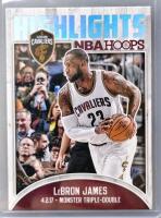 LeBron James: 2014-15 Panini Prizm Heat, 2017-18 Ascension Cavs, NBA Hoops Highlights Insert - 4