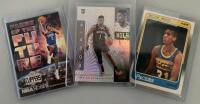 Reggie Miller 1988-89 Fleer Rookie #57, Zion Williamson 2019-20 Recon RC, Shai Gilgeous-Alexander Faces Of The Future