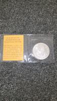 Set of 3 Collectible Coins: 1oz Copper Peace Dollar Replica, 1909 VDB Cent, Mexican Silver Dollar - 2