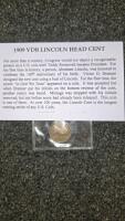 Set of 3 Collectible Coins: 1oz Copper Peace Dollar Replica, 1909 VDB Cent, Mexican Silver Dollar - 6