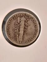 1942-S & 1943-S Mercury Dimes, San Francisco, 90% Silver, Circulated Collectible Coins - 5
