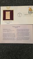 Ancient Naga Dynasty Coin, Campo del Cielo Meteorite, Gold Daffodil Stamp, 1991 Fleer Cards Lot - 5