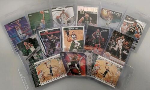 Giannis Antetokounmpo NBA Cards (14) - Panini Hoops, Prizm, Select, Optic, Inserts, Parallels