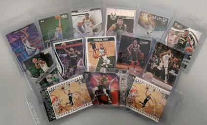 Giannis Antetokounmpo NBA Cards (14) - Panini Hoops, Prizm, Select, Optic, Inserts, Parallels