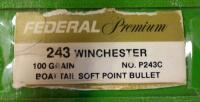 Hornady 7MM-08 Rem 139Gr SST & Federal .243 Win 100Gr SP&mdash;Approx 40 & 20 Rounds In MTM Cases - 8