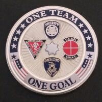 Canyon County Sheriff&rsquo;s Office Challenge Coin, ONE TEAM ONE GOAL, SymbolArts, 1.75" Collectible - 4