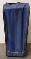 Folding Steel Air Bed Frame with Blue Carry Bag, Fits Twin & Queen Mattresses, Portable Design - 2