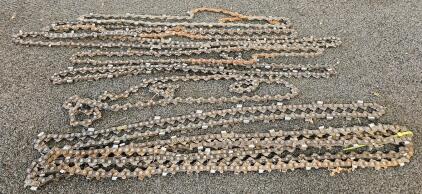 Chainsaw Chains, Semi-Chisel Type, Fits 16"-20" Bars, Rusty Steel, 60&ndash;72 Links Each