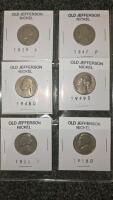 Jefferson Nickel Collection 1939-1988 Mixed Mint Marks w/ Brilliant Uncirculated Coins - 4