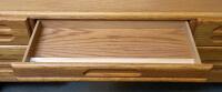 HomeWerk Executive Desk, 7 Drawers, Light Oak Finish, 60" W x 30" D x 30" H - 3