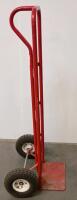 Steel Hand Truck, 600 lb Capacity, 10&rdquo; Pneumatic Wheels, 52&rdquo; Height, Red, Continuous Loop Handle - 4