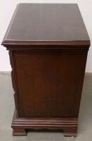 Kincaid 79-141 3-Drawer Nightstand, Solid Hardwood, Antiqued Brass Hardware & Table Antique Lamp - 4