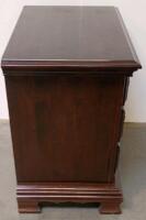 Kincaid 79-141 3-Drawer Nightstand, Solid Hardwood, Antiqued Brass Hardware & Table Antique Lamp - 6