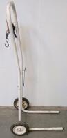 Floor Jack Hydraulic 2-3 Ton Steel w/ Wheel Dolly Hand Truck, Heavy Duty, Used, No Visible Brand - 3