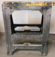 Plastic Folding Sawhorses, 500 lb Capacity Each, 32" H x 22.5" W x 5" D, Set of 2 - 3
