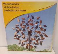 Garden Wind Spinner 75" Steel Dual Ball Bearing, Glass Display Box, Mainstays Candle Centerpiece - 2