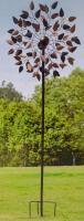 Garden Wind Spinner 75" Steel Dual Ball Bearing, Glass Display Box, Mainstays Candle Centerpiece - 4