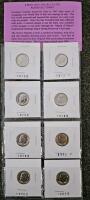 1970&ndash;1987 Roosevelt Dime Lot &ndash; 8 Uncirculated Coins, P&D Mints, with Display Card, 1943 Steel War Pennies - 6 Coins - 2