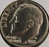 1970&ndash;1987 Roosevelt Dime Lot &ndash; 8 Uncirculated Coins, P&D Mints, with Display Card, 1943 Steel War Pennies - 6 Coins - 11