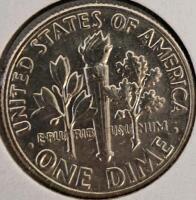 1970&ndash;1987 Roosevelt Dime Lot &ndash; 8 Uncirculated Coins, P&D Mints, with Display Card, 1943 Steel War Pennies - 6 Coins - 12
