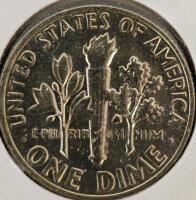 1970&ndash;1987 Roosevelt Dime Lot &ndash; 8 Uncirculated Coins, P&D Mints, with Display Card, 1943 Steel War Pennies - 6 Coins - 14