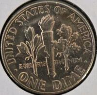 1970&ndash;1987 Roosevelt Dime Lot &ndash; 8 Uncirculated Coins, P&D Mints, with Display Card, 1943 Steel War Pennies - 6 Coins - 16